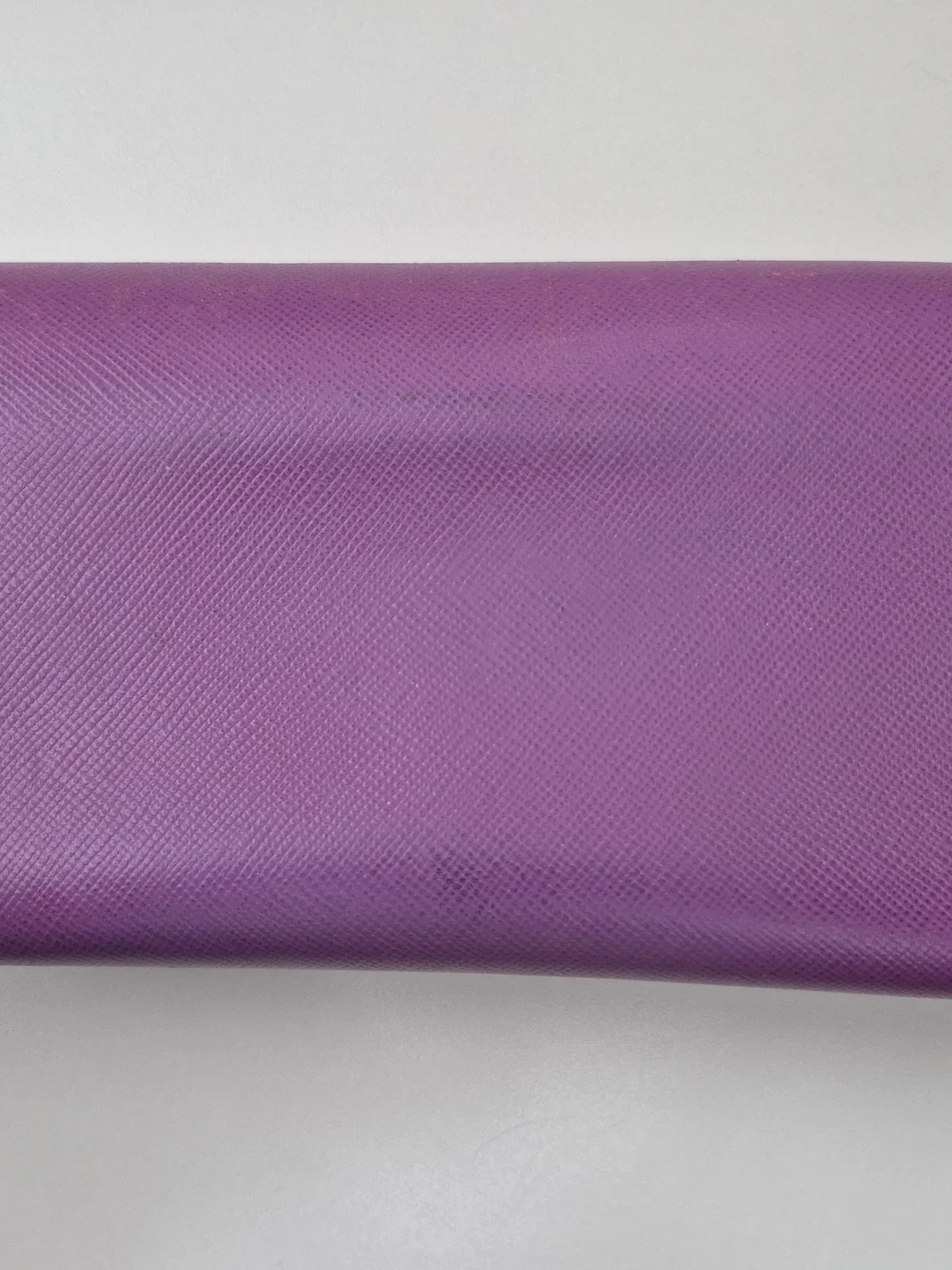 Prada Purple Saffiano Leather Wallet - Women's Long Clutch